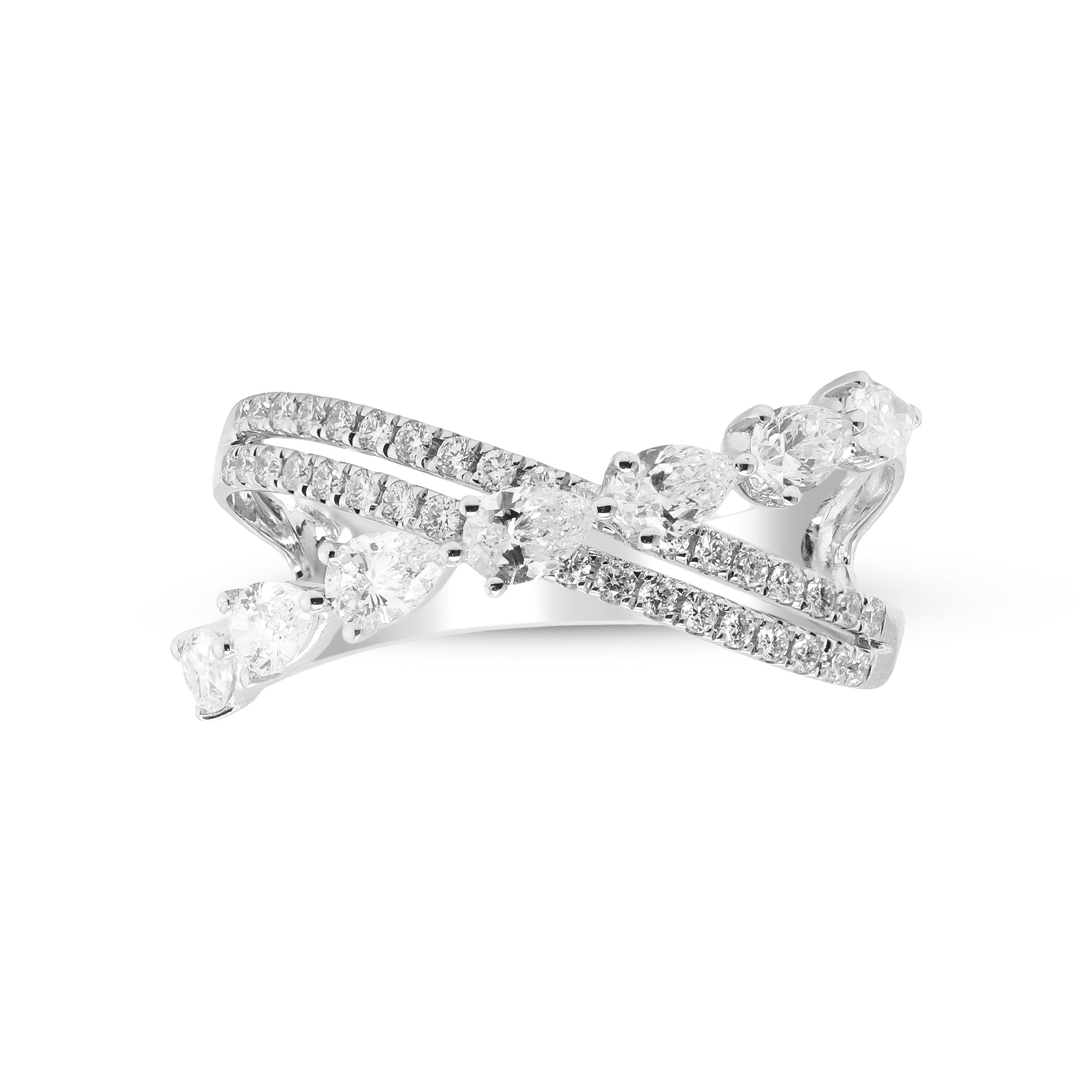 Merged in Grace – 18K White Gold Diamond Ring