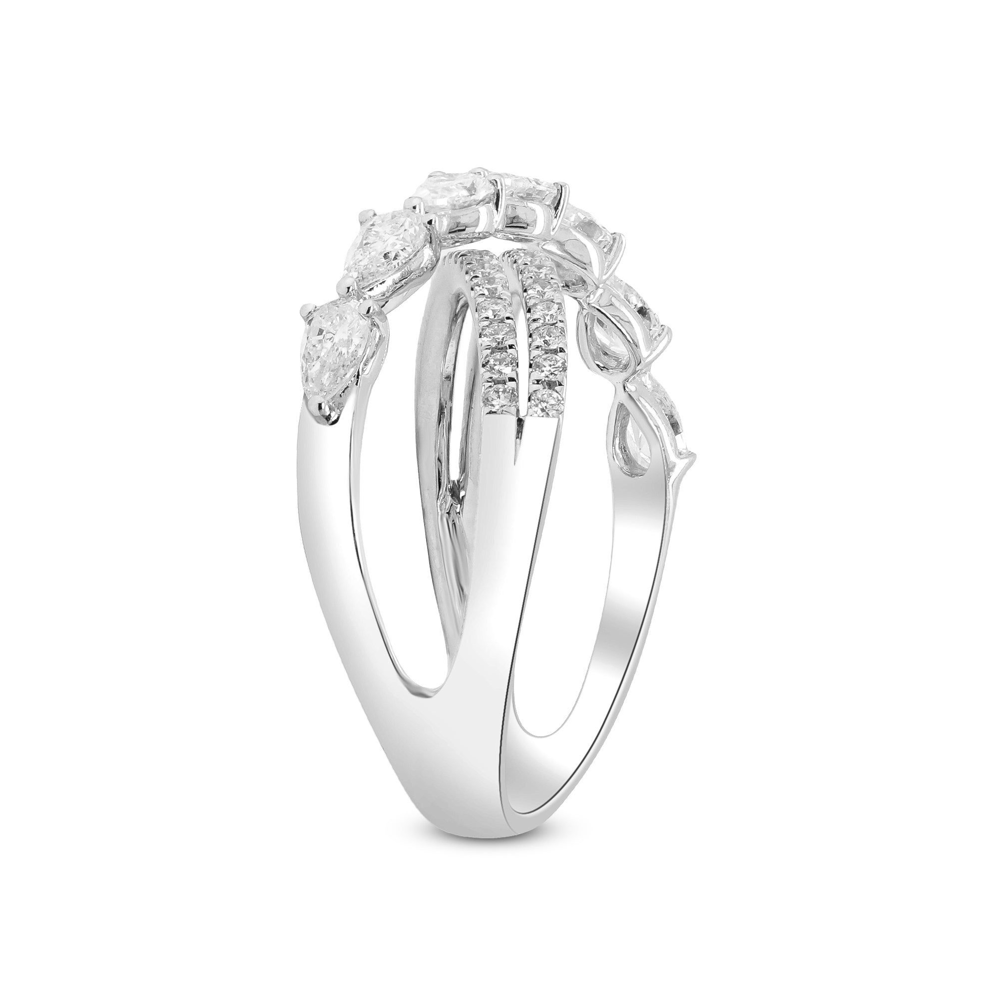 Merged in Grace – 18K White Gold Diamond Ring