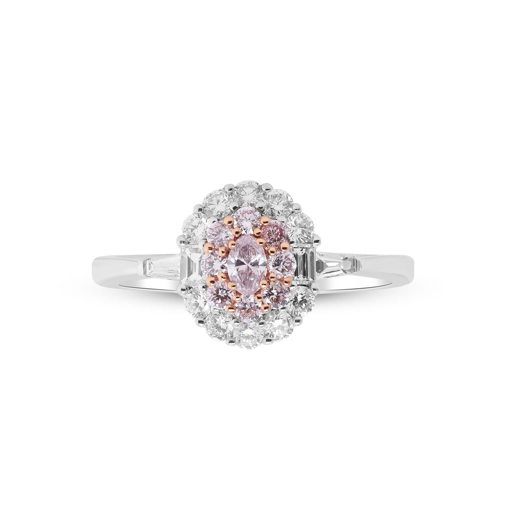Blush of Forever – 18K Two-Tone Pink Diamond Ring