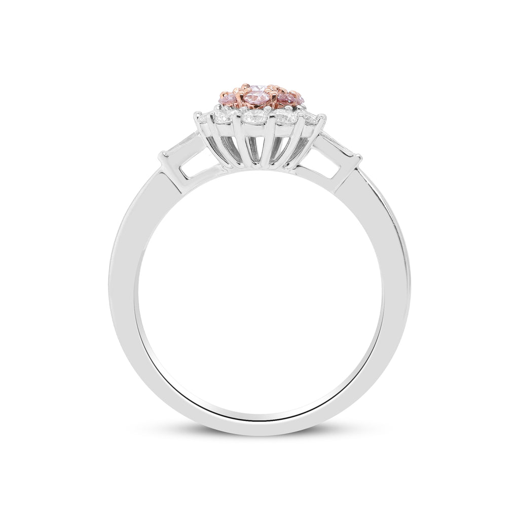 Blush of Forever – 18K Two-Tone Pink Diamond Ring