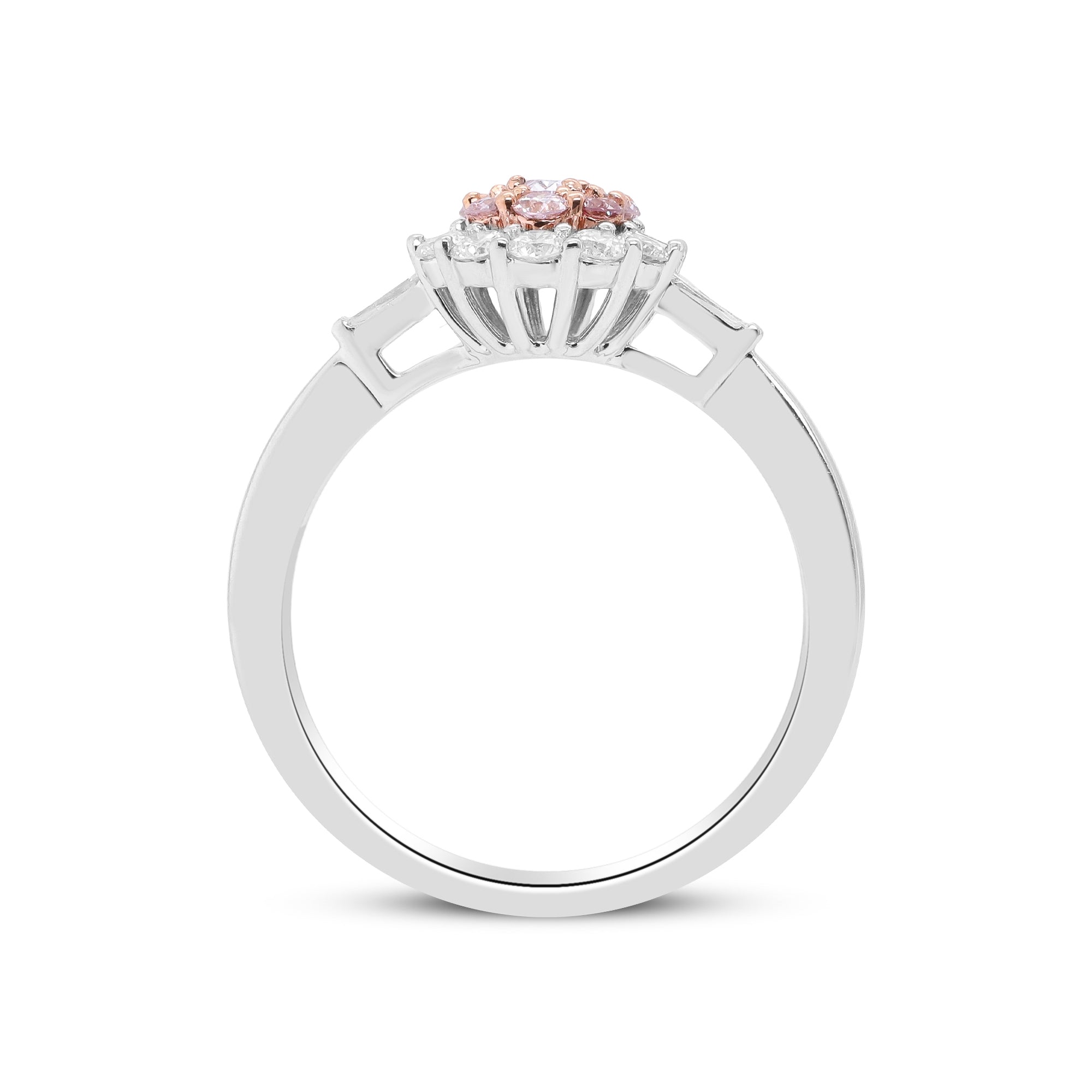 Blush of Forever – 18K Two-Tone Pink Diamond Ring