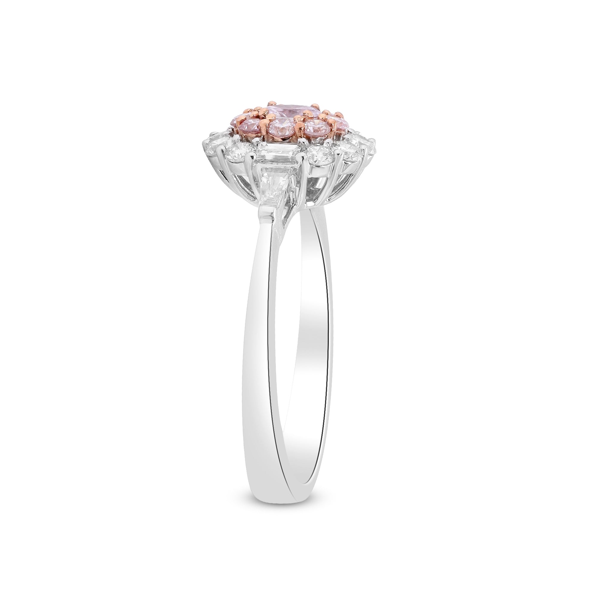 Blush of Forever – 18K Two-Tone Pink Diamond Ring