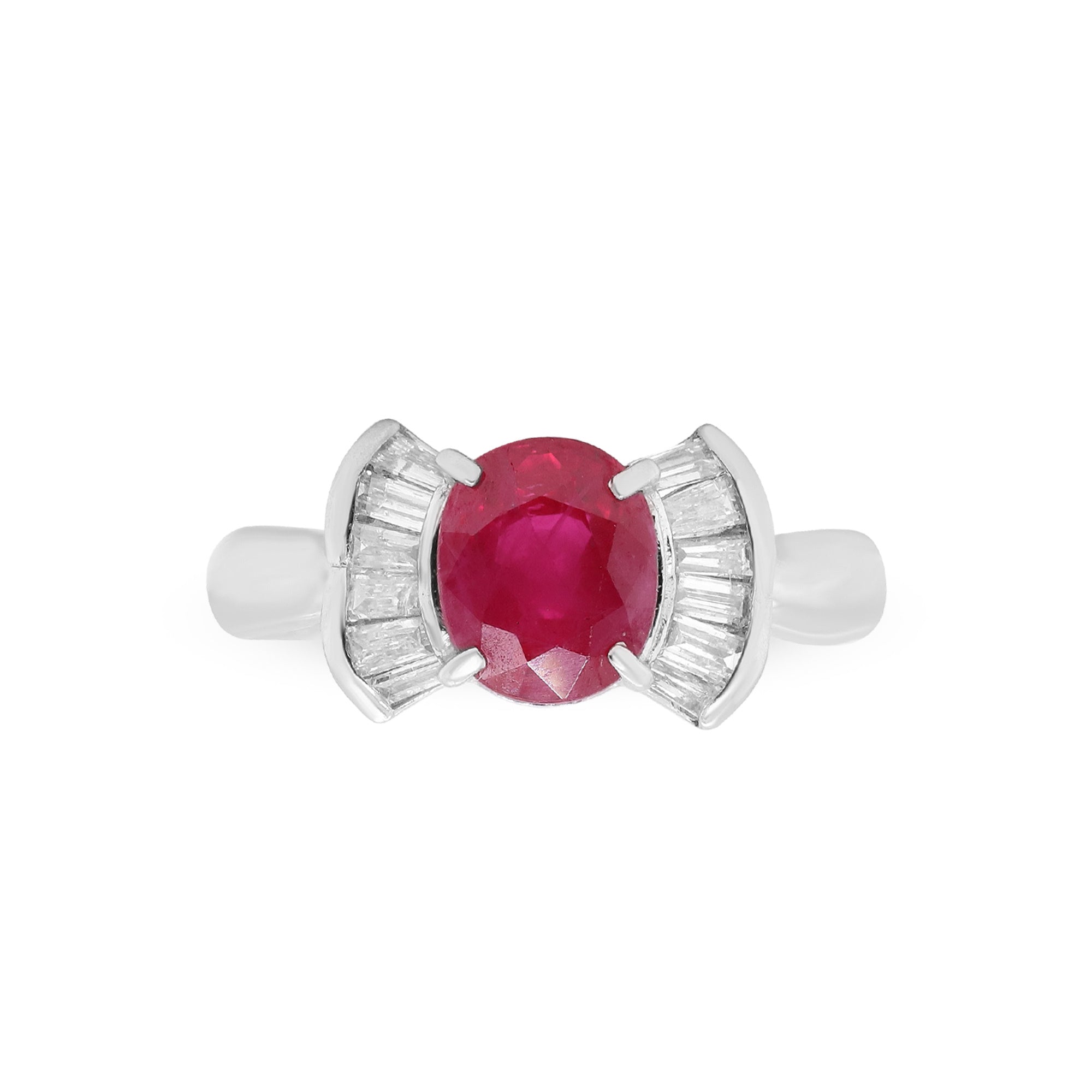 A Radiance of Eternity – Platinum Ruby & Diamond Ring