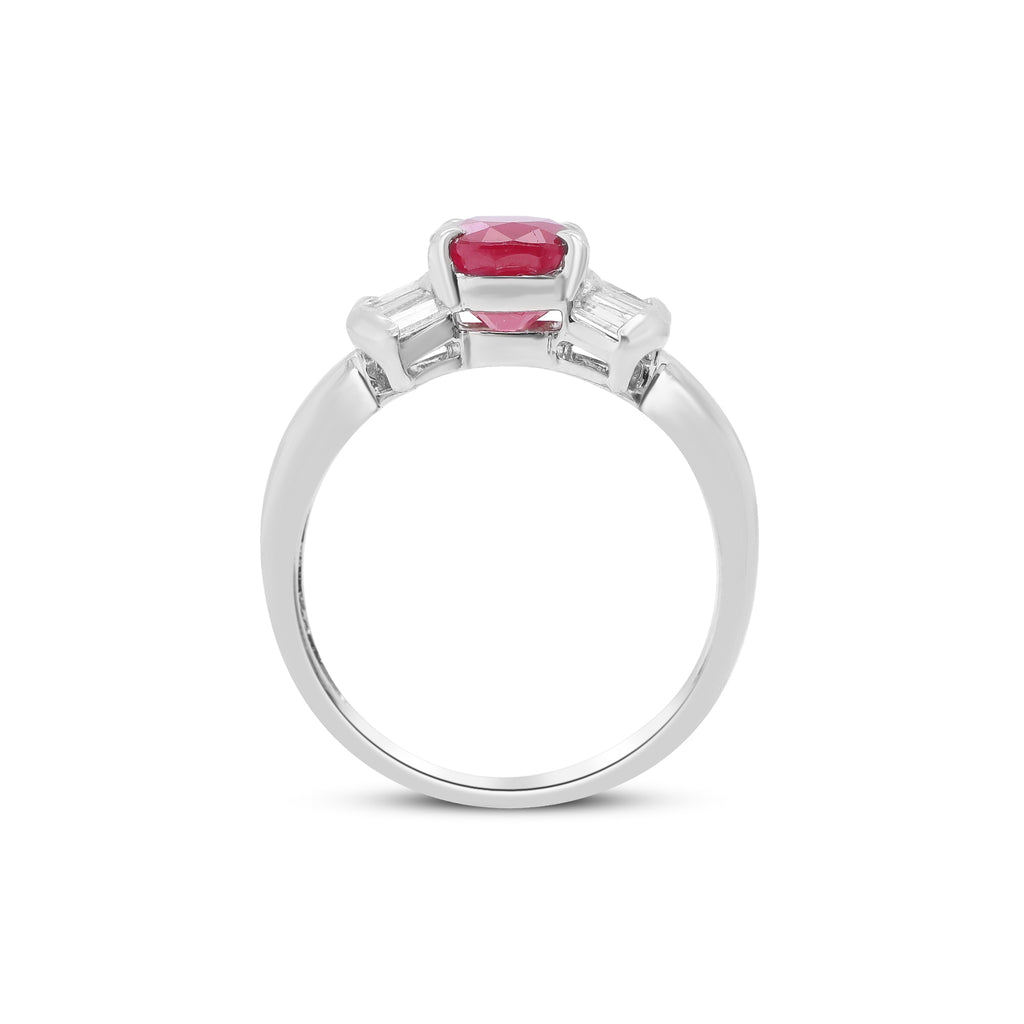 A Radiance of Eternity – Platinum Ruby & Diamond Ring