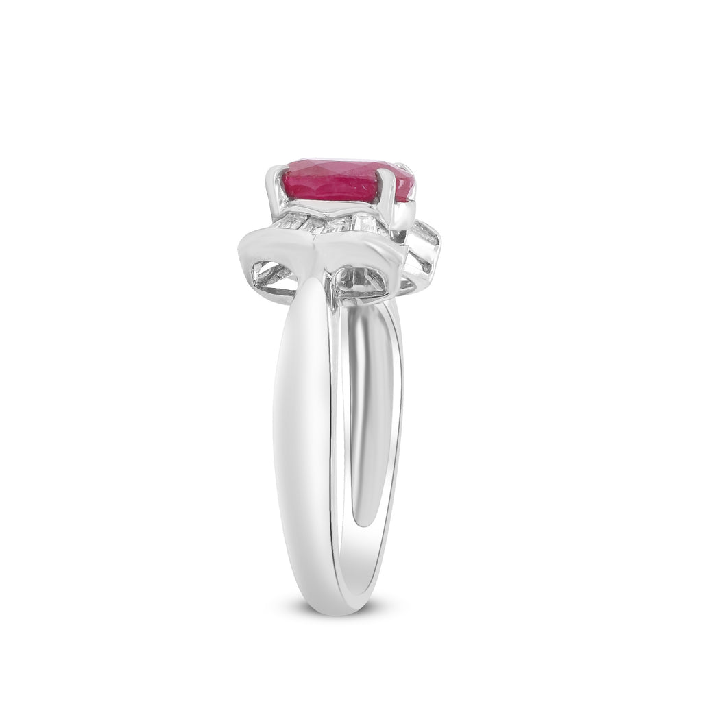 A Radiance of Eternity – Platinum Ruby & Diamond Ring