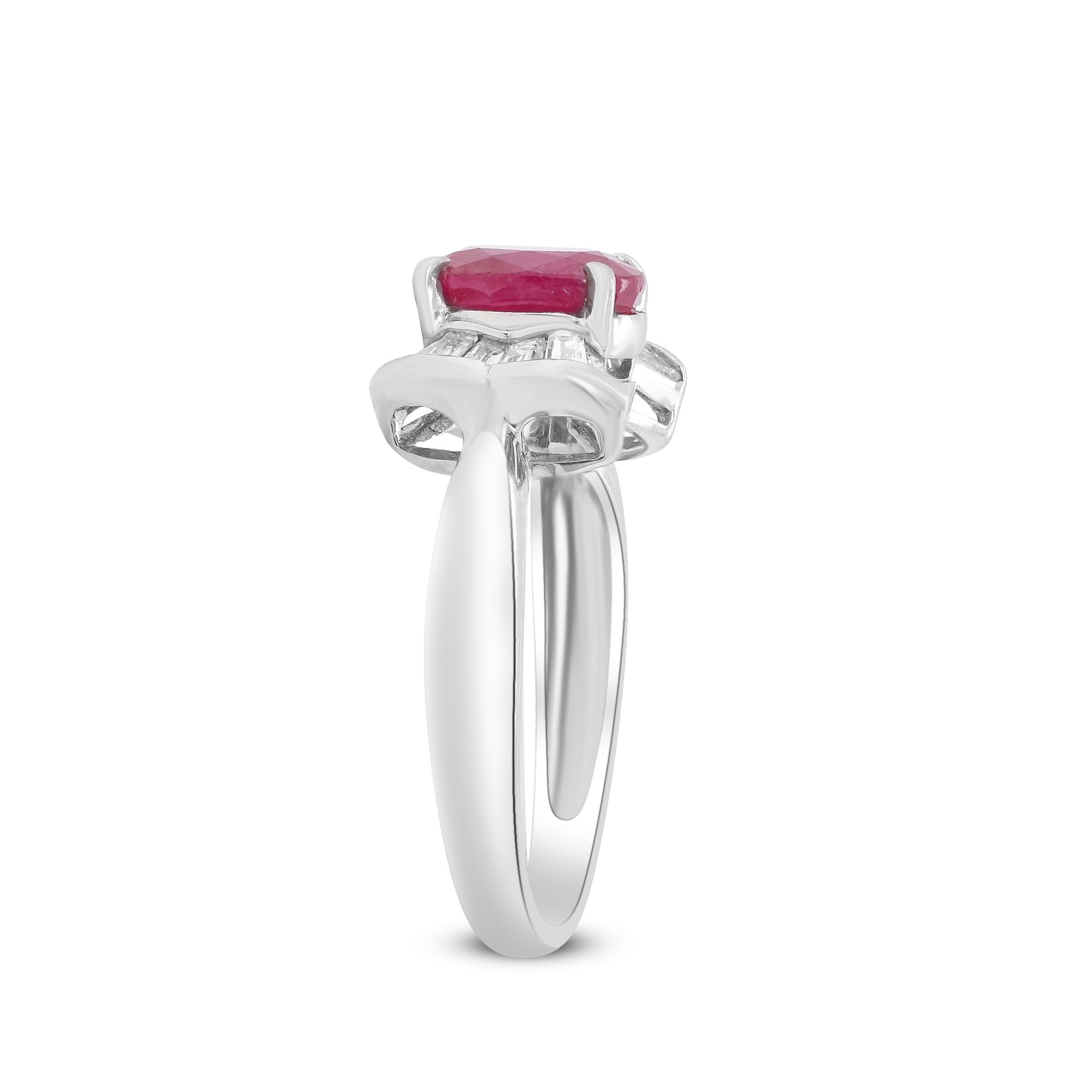 A Radiance of Eternity – Platinum Ruby & Diamond Ring