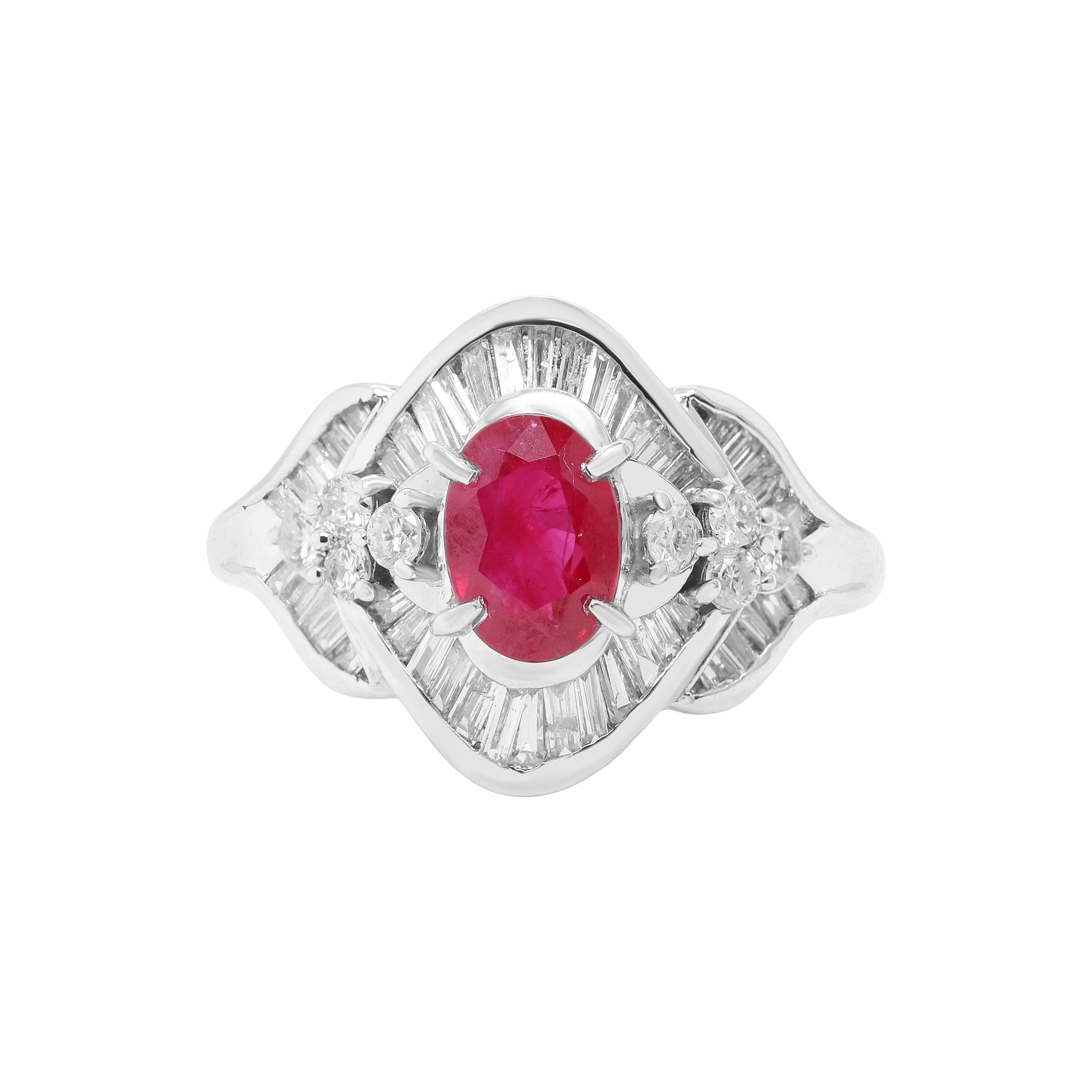 A Flame That Never Fades – Platinum Ruby & Diamond Ring