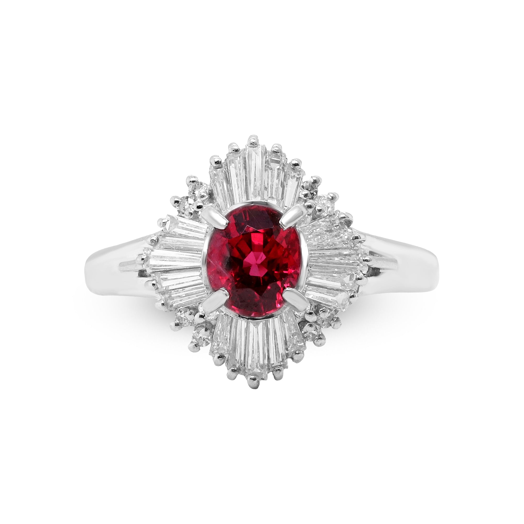 A Glimpse of Eternity – Platinum Ruby & Diamond Ring