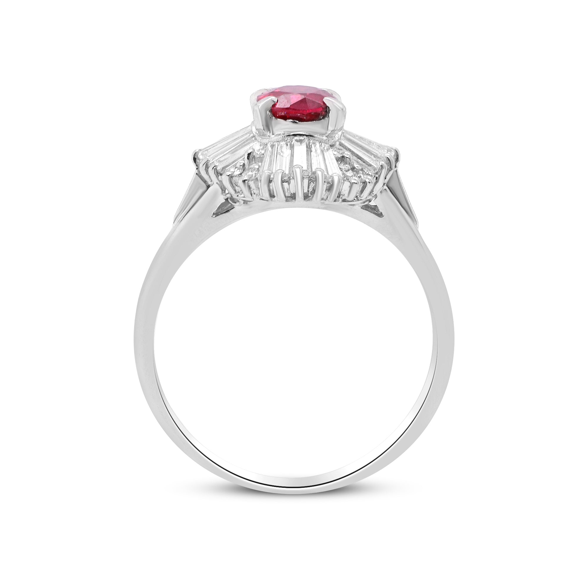 A Glimpse of Eternity – Platinum Ruby & Diamond Ring
