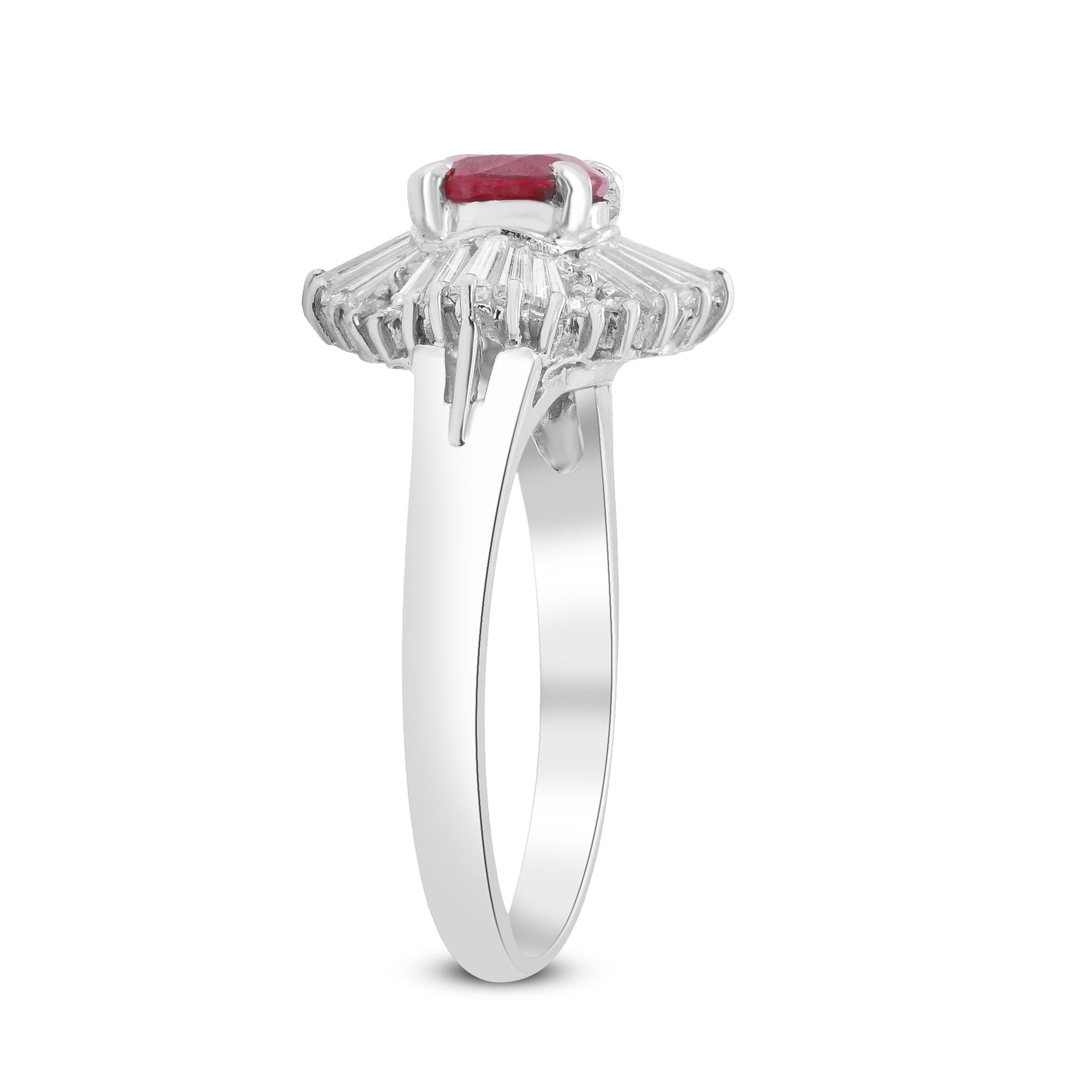 A Glimpse of Eternity – Platinum Ruby & Diamond Ring
