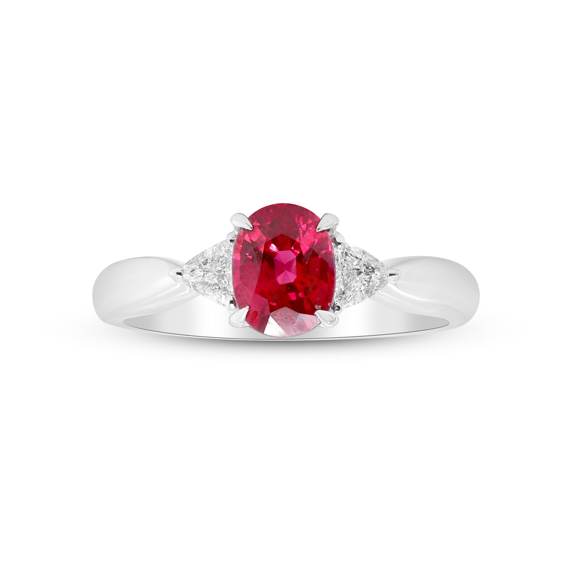 A Timeless Symbol of Passion – Platinum Ruby & Diamond Ring
