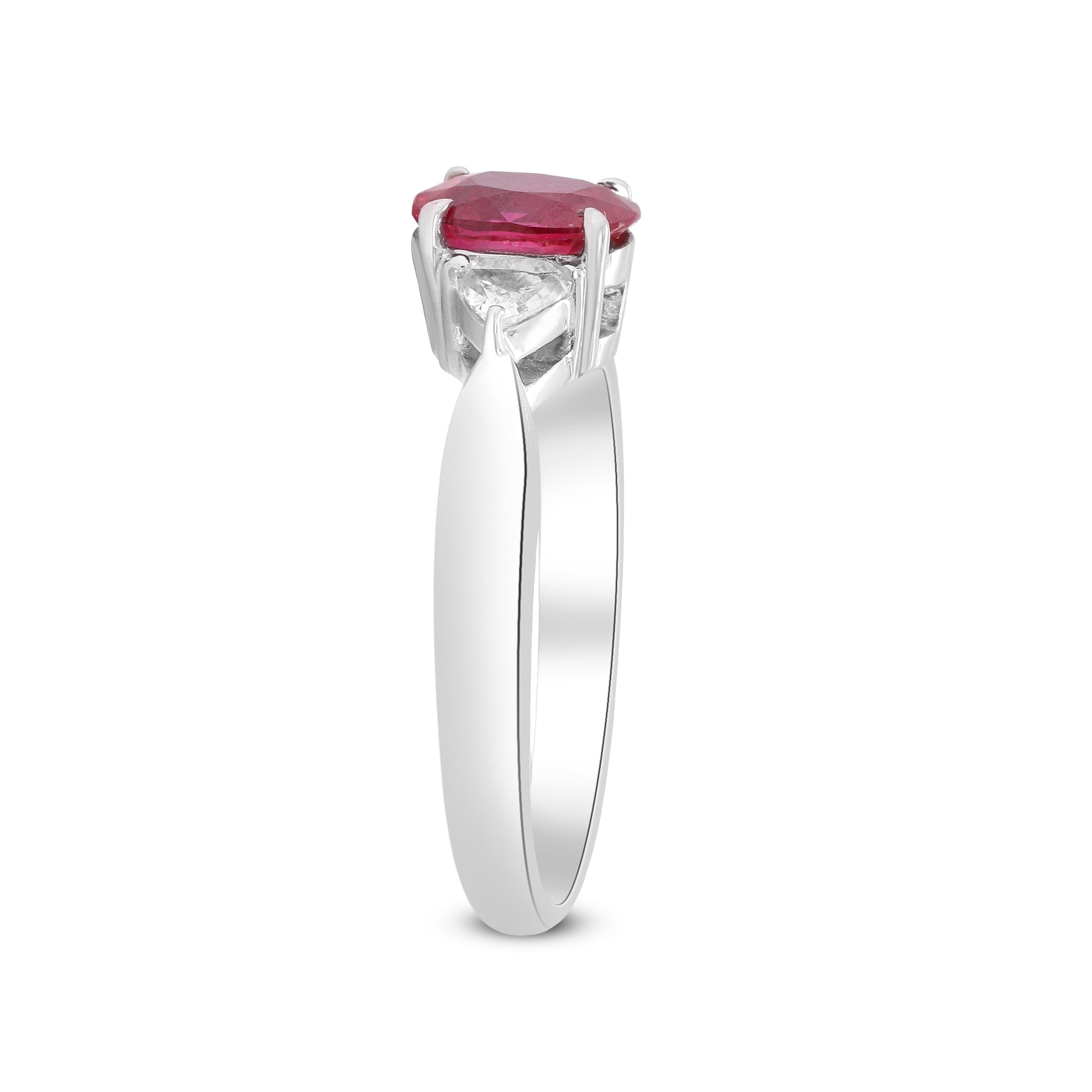 A Timeless Symbol of Passion – Platinum Ruby & Diamond Ring
