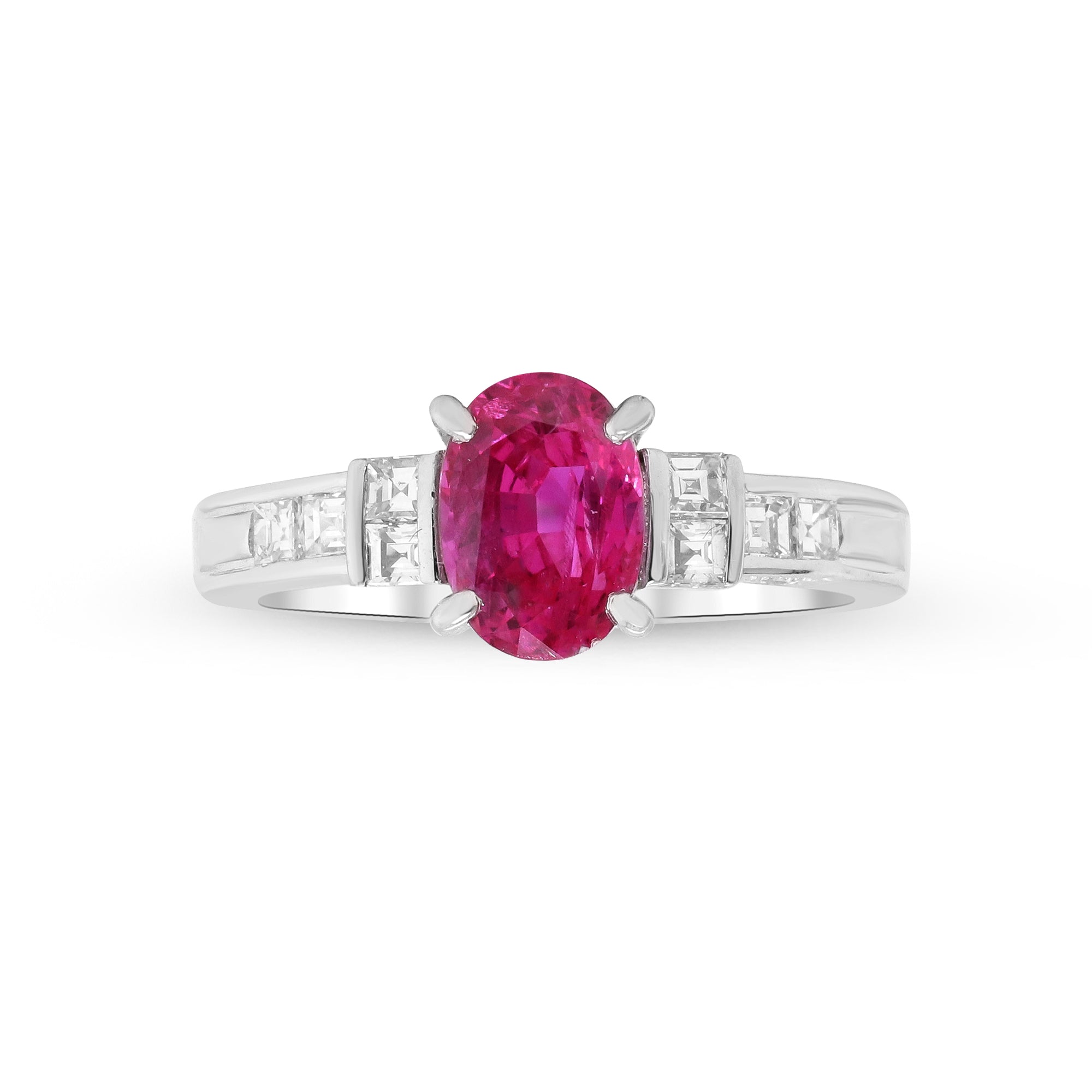 Passion in Its Most Authentic Form – Platinum Ruby & Diamond Ring