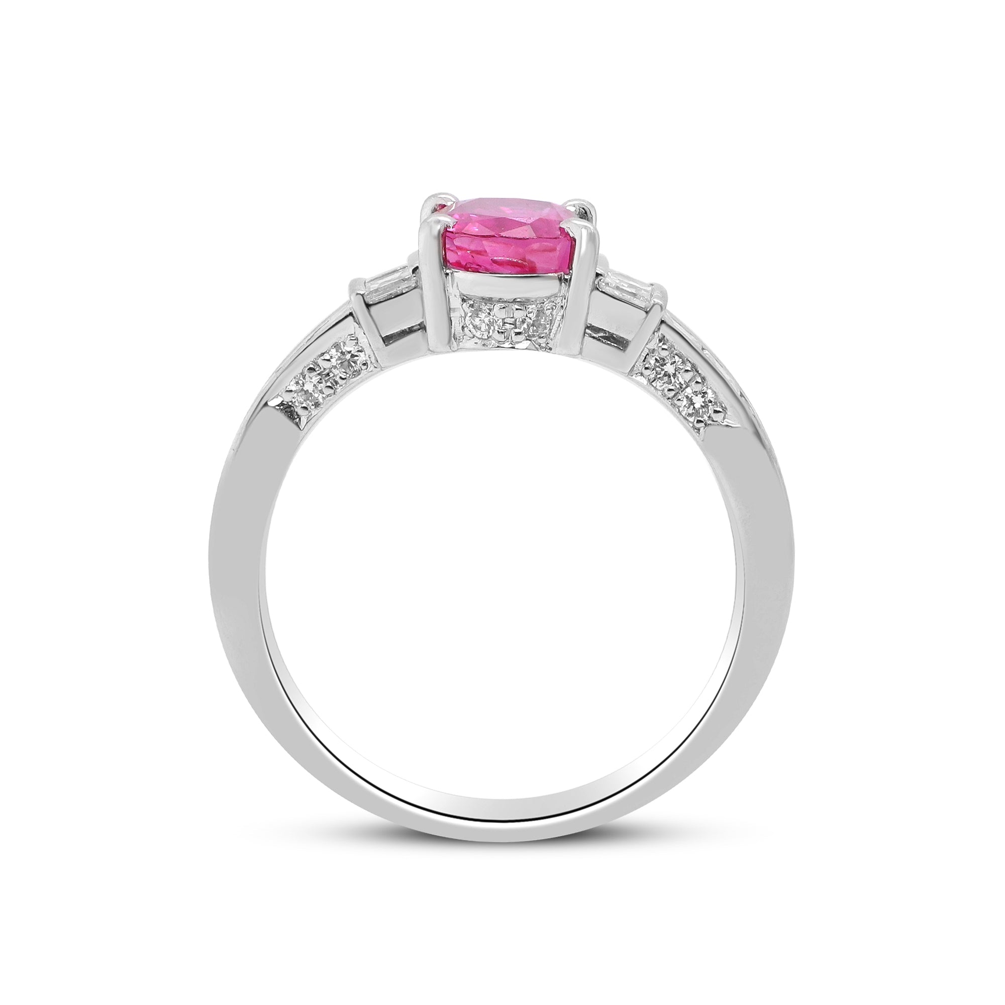 Passion in Its Most Authentic Form – Platinum Ruby & Diamond Ring