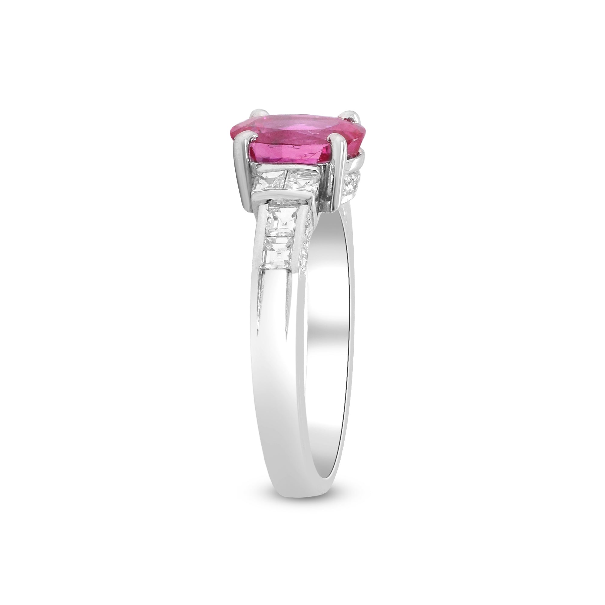 Passion in Its Most Authentic Form – Platinum Ruby & Diamond Ring