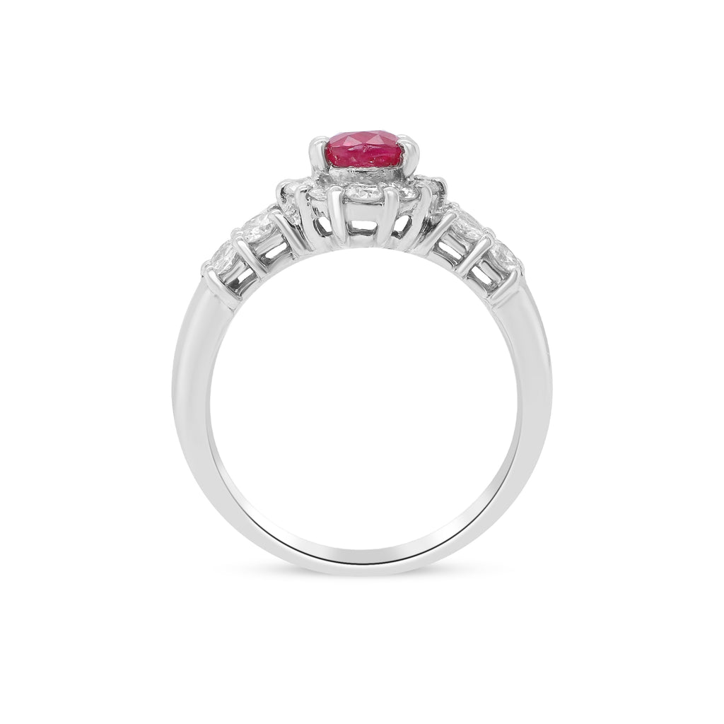 The Essence of Desire – Platinum Ruby & Diamond Ring