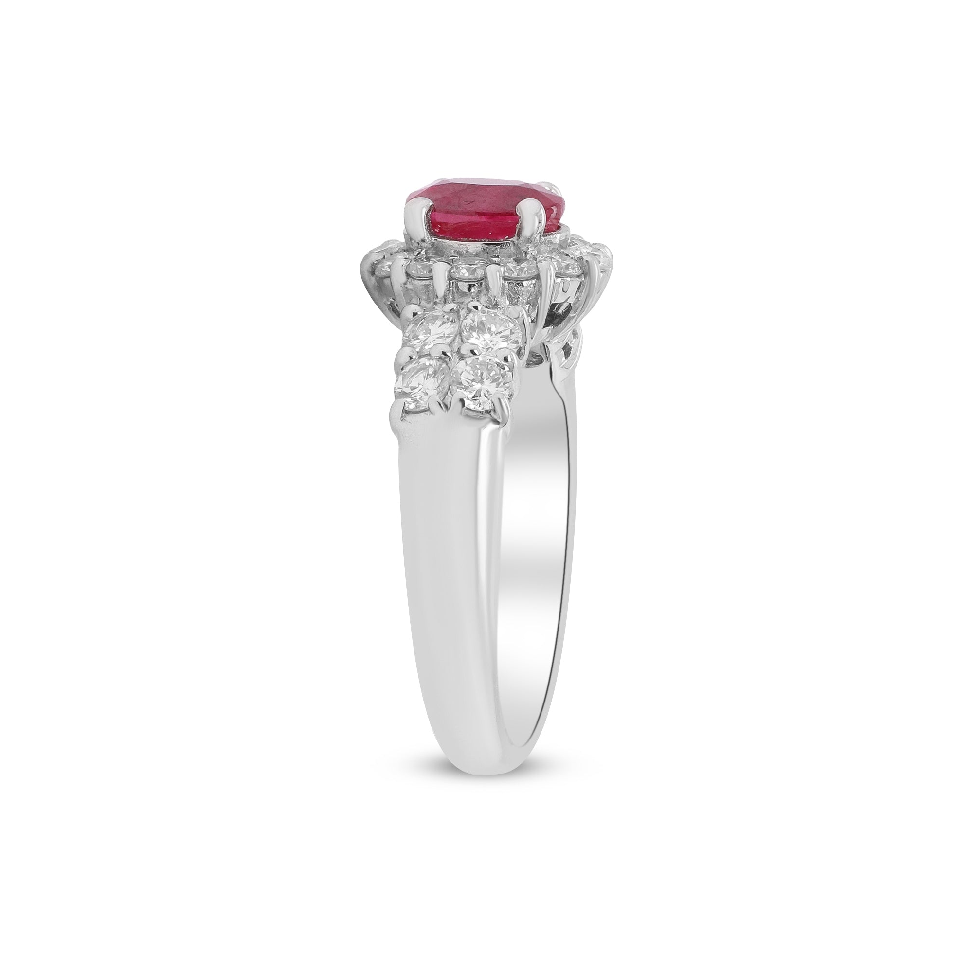 The Essence of Desire – Platinum Ruby & Diamond Ring