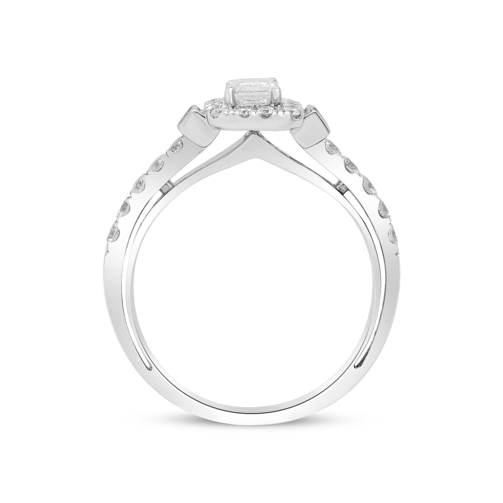 A Promise in Every Sparkle – 14K White Gold Diamond Ring