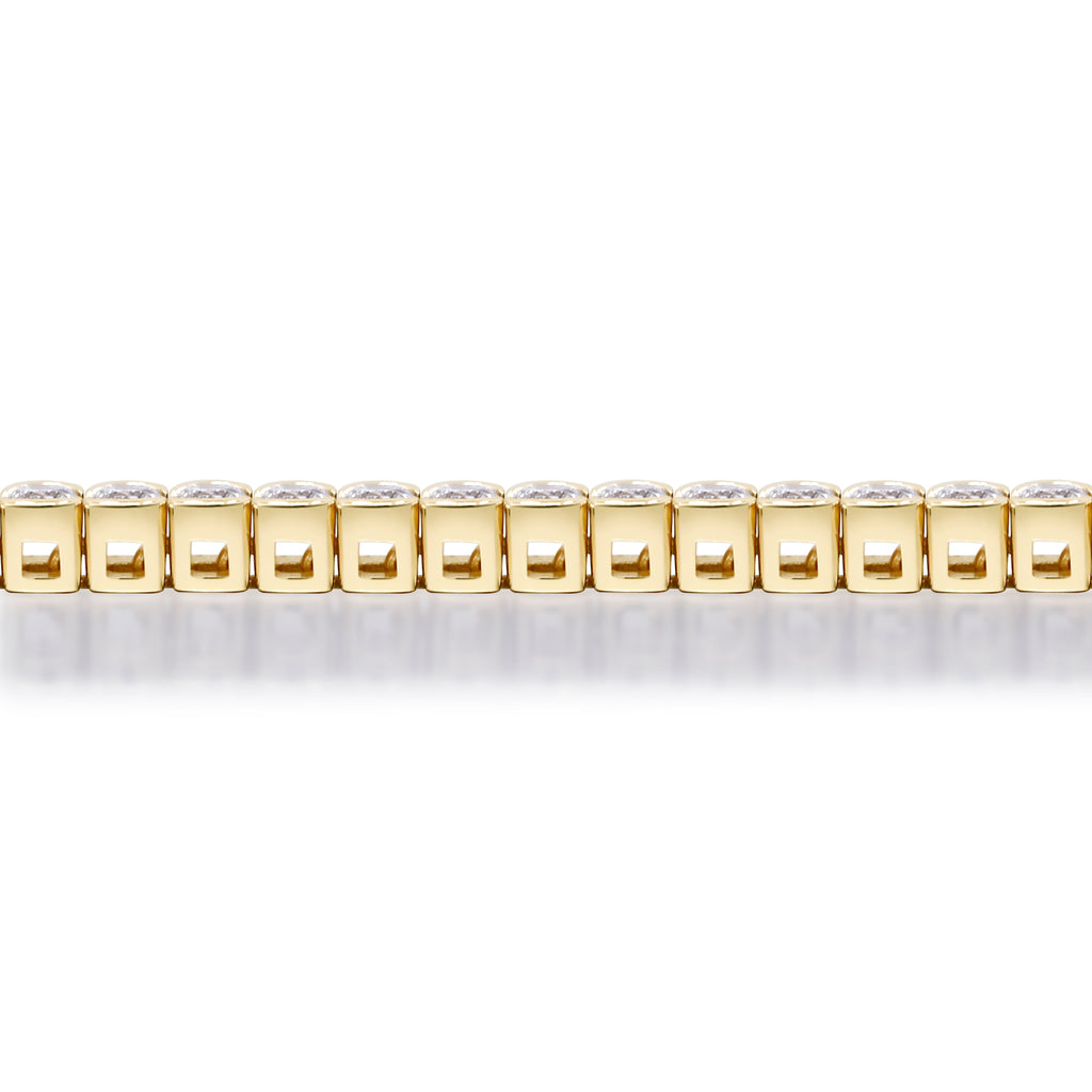 A Brilliant Promise – 14K Yellow Gold Diamond Bracelet
