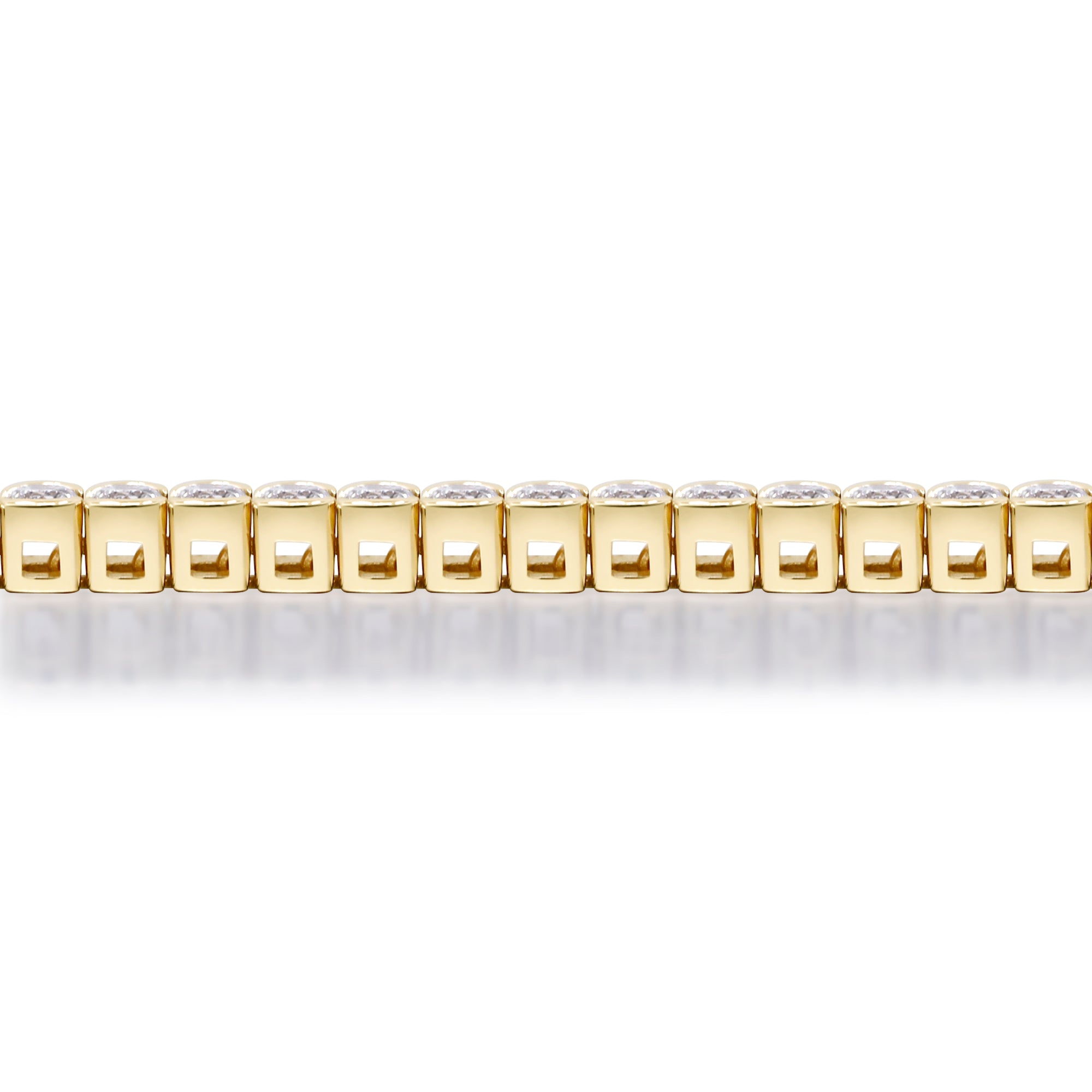 A Brilliant Promise – 14K Yellow Gold Diamond Bracelet