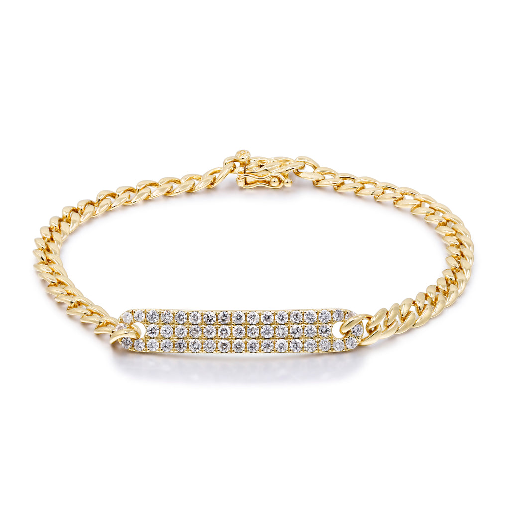 Whispers of Forever – 14K Yellow Gold Diamond Bracelet