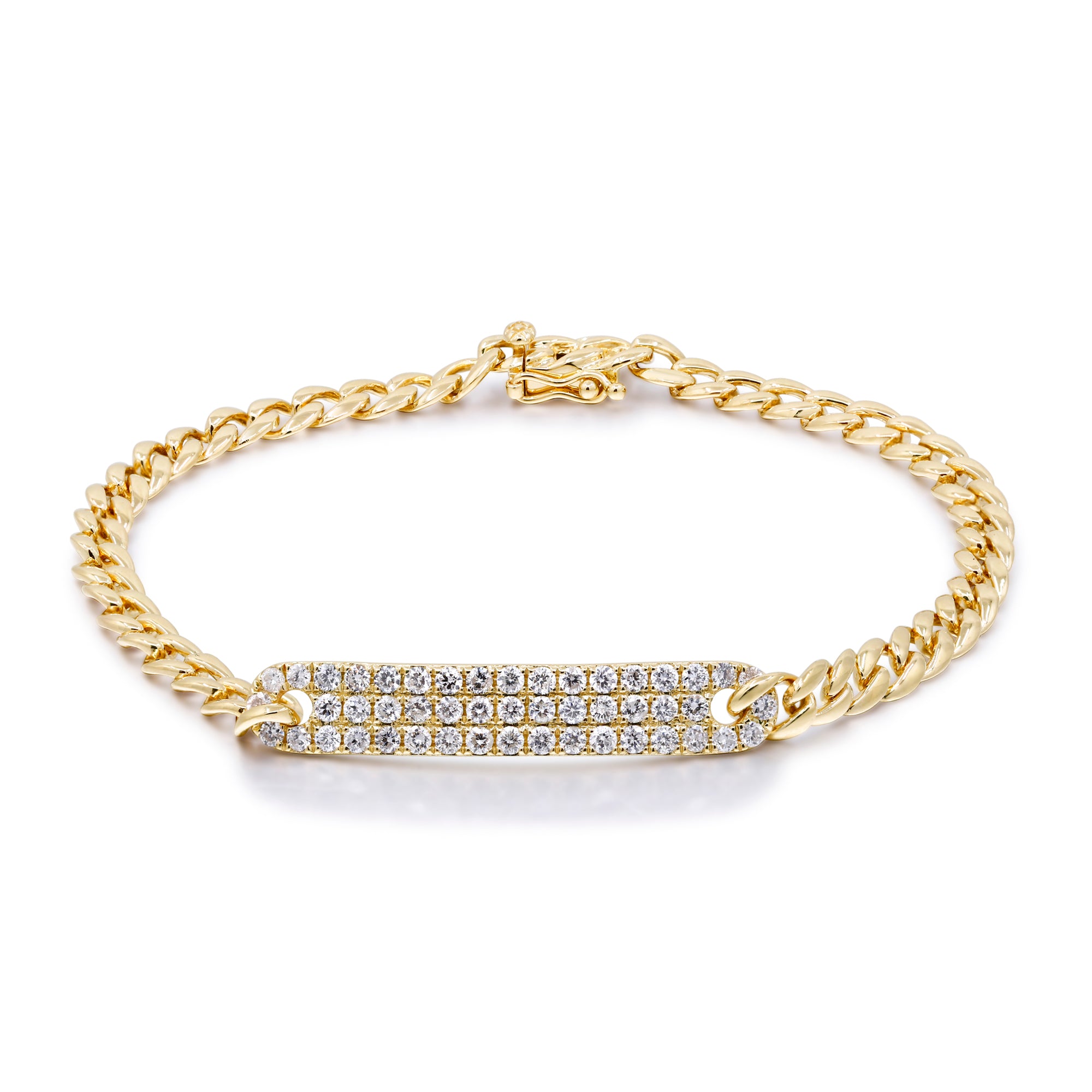 Whispers of Forever – 14K Yellow Gold Diamond Bracelet