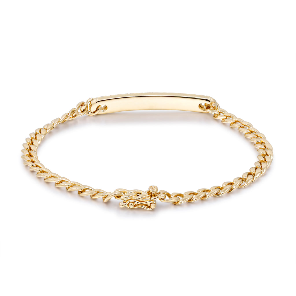 Whispers of Forever – 14K Yellow Gold Diamond Bracelet