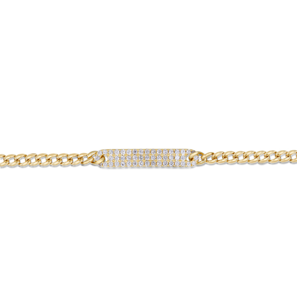Whispers of Forever – 14K Yellow Gold Diamond Bracelet