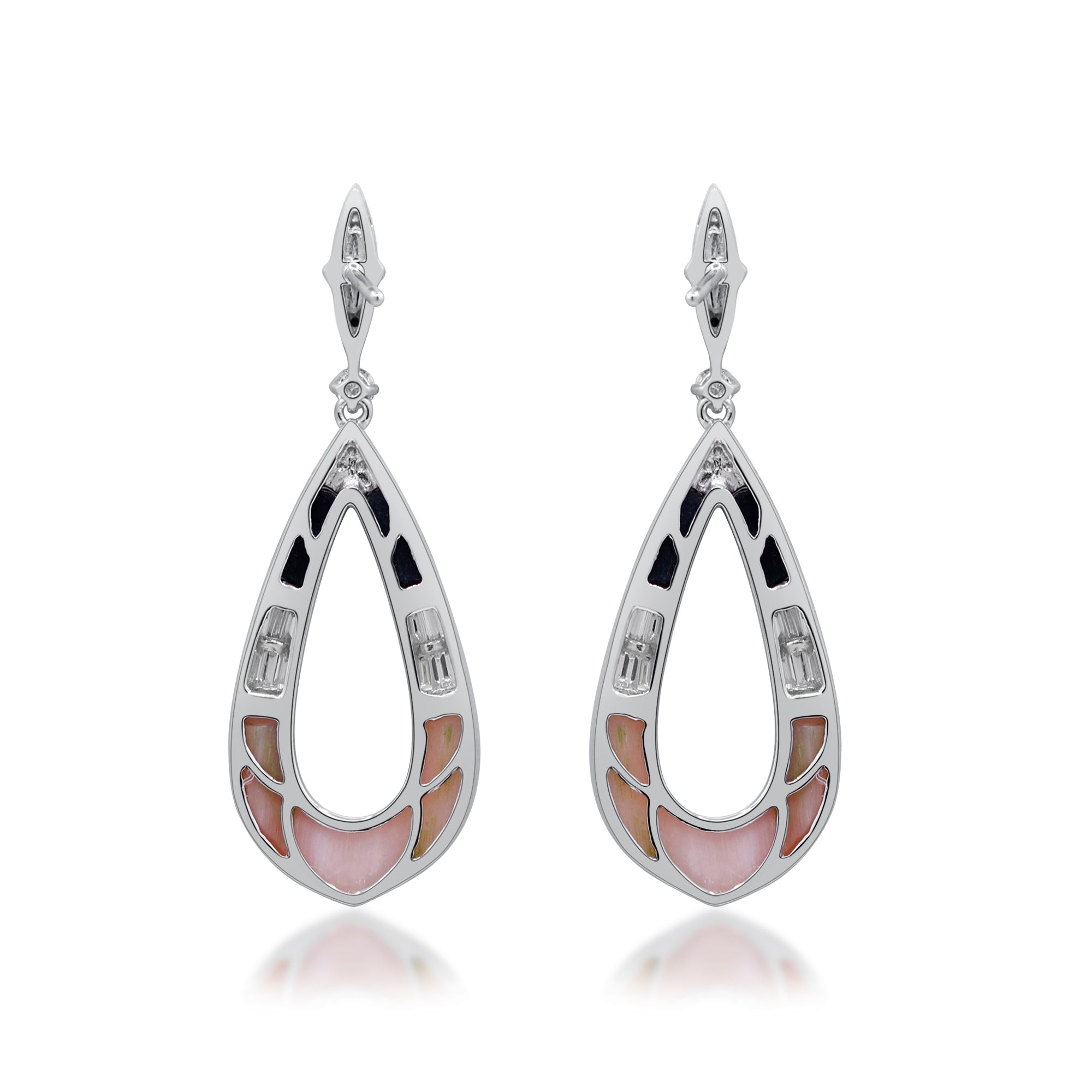 An Elegance Beyond Time – 18K White Gold Onyx Earrings