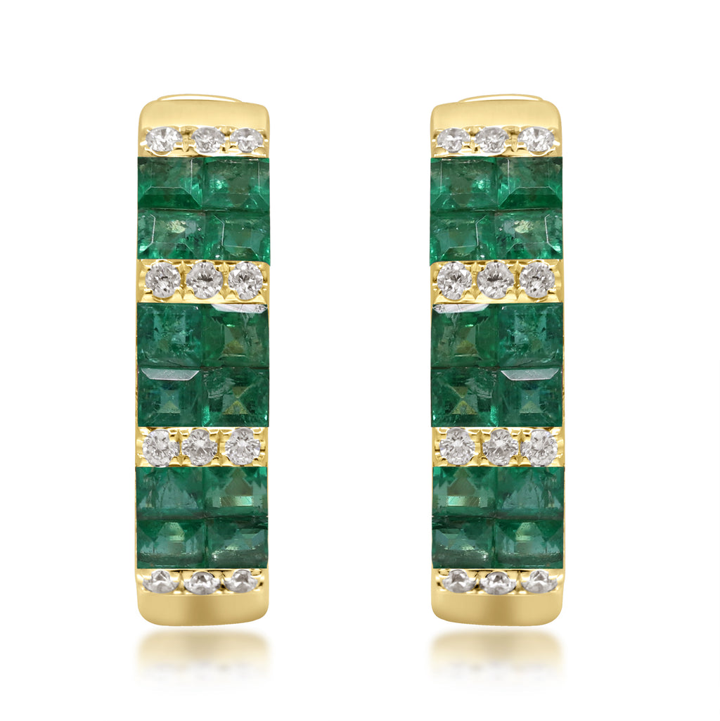 Verdant Vows – 14K Yellow Gold Tsavorite Earrings