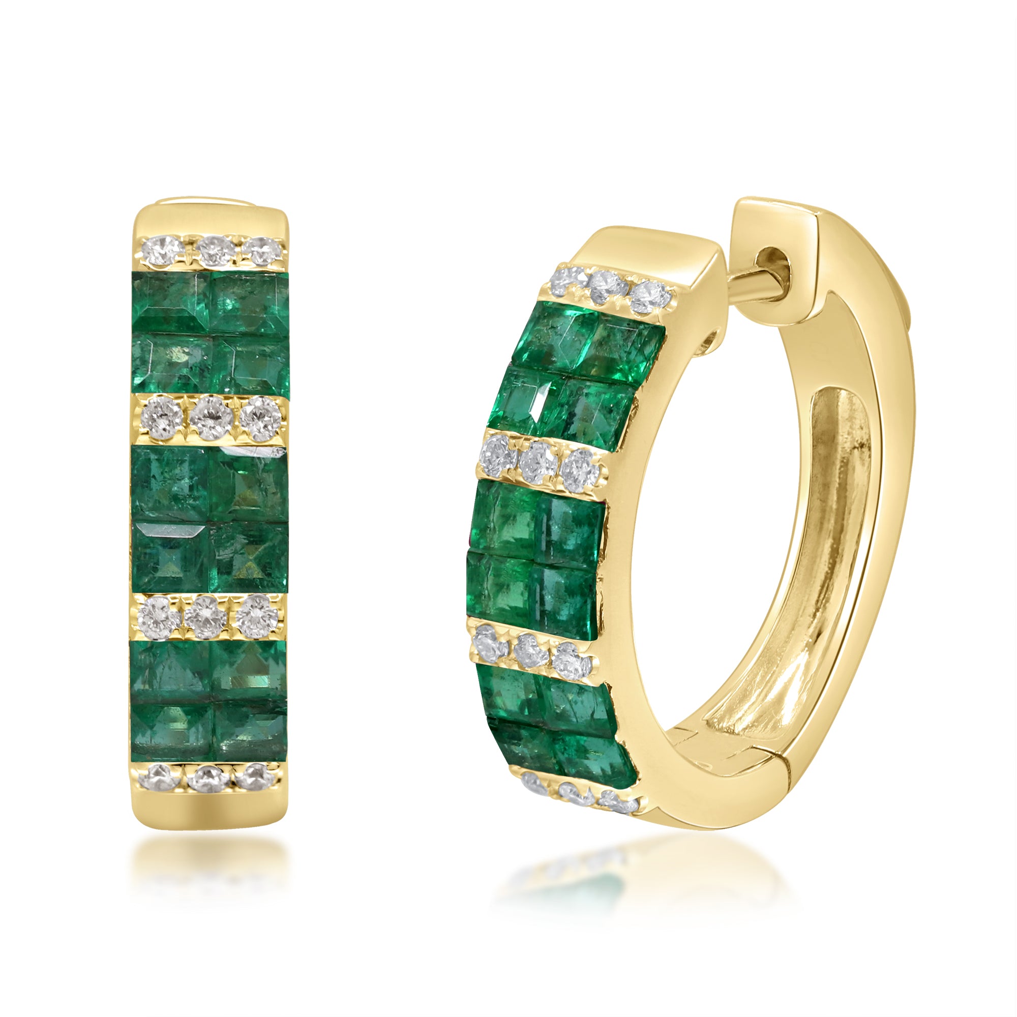 Verdant Vows – 14K Yellow Gold Tsavorite Earrings