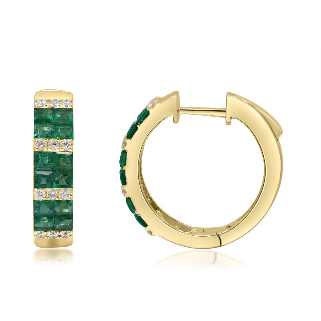 Verdant Vows – 14K Yellow Gold Tsavorite Earrings